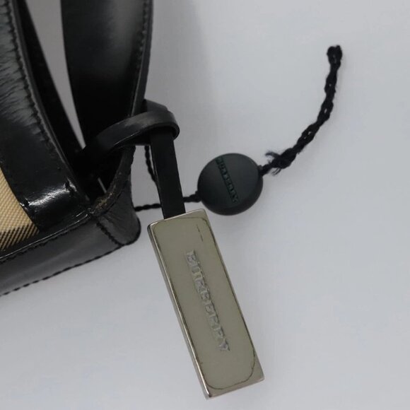 BURBERRY Nova Check Shoulder Bag PVC Beige Auth 106755 - Picture 11 of 16